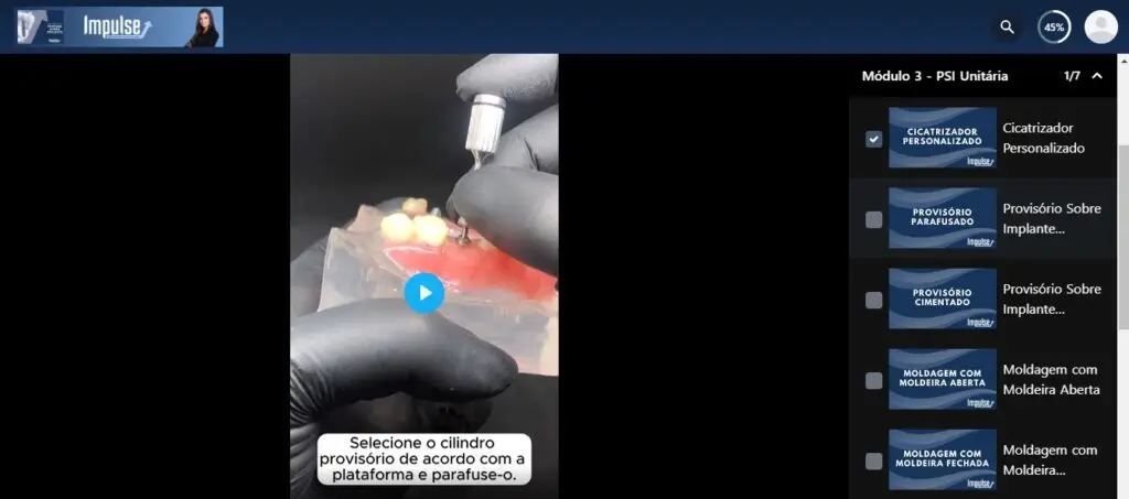 Navegação entre módulos